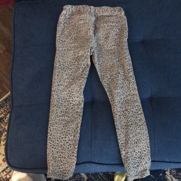 Gap Girls Grey Leopard Print Corduroy Pants - Picture 7 of 8